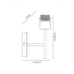 Avis Luminaire Center Applique murale Carlton Nickel satiné 1 ampoule 19,5cm