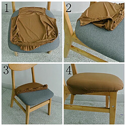 Acheter Housse de siège de chaise de salle à manger extensible avec boucle de verrouillage, vert armée