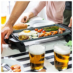 Acheter Totalcadeau Grill avec plaque anti adhérente 1600W - Plancha Convient aux lave-vaisselles pas cher