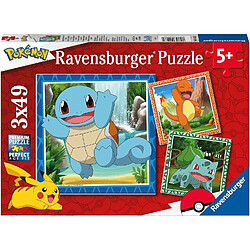 Ravensburger Puzzle pour enfants - Salamèche, Bulbizarre et Carapuce / Pokémon 