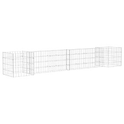 Maison Chic Jardinière à gabion,Bac à fleurs - pot de fleur en H Fil d'acier 260x40x40 cm -GKD88126