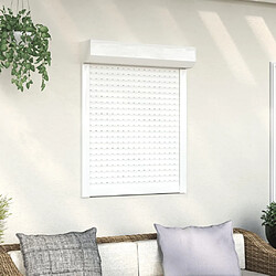 vidaXL Volet roulant aluminium 70x100 cm blanc 