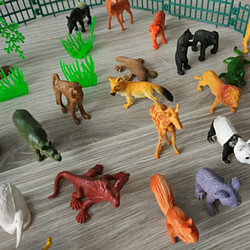 Avis Universal 3 cm 53 pcs/set Mini Animal World Zoo Modèle Graphique Action Jouet Set Animation Simulation Animaux Mignon Plastique Collection Jouet pour Enfants | Action Données(Coloré)