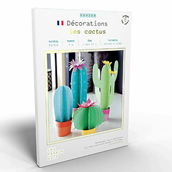 Youdoit Coffret création en papier - 4 cactus 