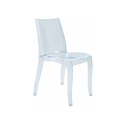 Acheter Vente-Unique Lot de 2 chaises empilables LUCINDA - Polycarbonate - Cristal