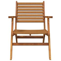 Acheter Maison Chic Lot de 2 Chaises de jardin,Fauteuil d'extérieur Bois d'acacia solide -MN19512