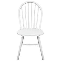 Avis Maison Chic Lot de 2 Chaises à manger,Chaise pour cuisine,Solide Structure blanc bois d'hévéa solide -MN15427