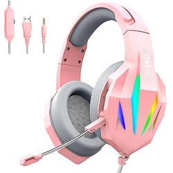 casque de jeu casque de jeu pc Casque de jeu Micro antibruit audio 3,5 mm pour PS2 pour PS4 Casque de jeu pour Smartphone Ordinateur Cache-oreilles à mémoire douce Gamers