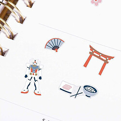 Rico Stickers en gel transparent cities - Tokyo 