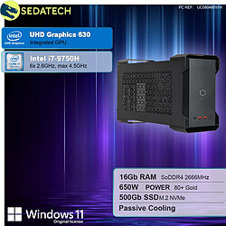 Sedatech Mini-PC Evo • Intel i7-9750H • 16Go RAM • 500Go SSD M.2 • Windows 11