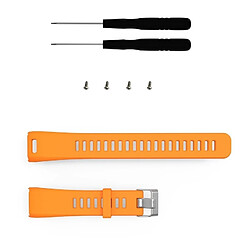 Wewoo Bracelet pour montre connectée Dragonne Sport en silicone Garmin Vivosmart HR 1 Orange pas cher