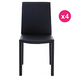 Lot de 4 Chaises Design Noire KosyForm