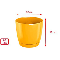 WellHome 2x Public en plastique rond Cobi rond P dans la couleur crème 12 (long) x 12 (largeur) x 11 (hauteur) cm