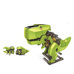 Justgreenbox 3 en 1 Robot Solaire DIY Intelligence Jouet Expérience de Physique Scientifique Dinosaure Insecte Perceuse - T6112211957142