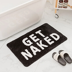 LUUCOZK Tapis de bain antidérapants absorbants à séchage rapide pour salle de bain - Noir-40 x 60CM