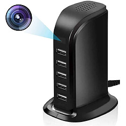 Yonis Multiprise USB Caméra Cachée + SD 128Go Multiprise USB Caméra Espion Grand Angle 120° Vidéosurveillance Full HD Wi-fi + SD 128Go YONIS