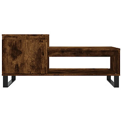 Maison Chic Table basse,Table Console Table d'appoint, Table pour salon Chêne fumé 100x50x45 cm Bois d'ingénierie -MN34045 pas cher