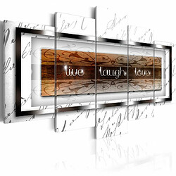 Paris Prix Tableau Imprimé Live Laugh Love White 100 x 200 cm 