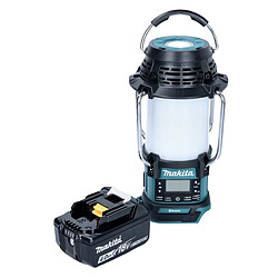 Makita DMR 056 M1 Radio sans fil 18 V FM DAB+ avec lanterne 360 Lampe de poche IP65 + 1x batterie 4,0 Ah - sans chargeur 