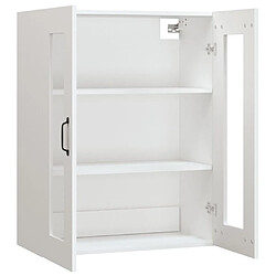 Maison Chic Armoire murale suspendue,Meuble de Rangement pour salon,cuisine Blanc 69,5x34x90 cm -MN66178 pas cher