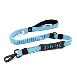 Universal Ceinture pour chien de saut à l'élastique lourd multifonctionnel Ceinture d'entraînement de choc réflecteur 2 Poignée de circulation Ceinture de sécurité pour chien de voiture 