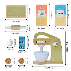 Acheter Batteur pâtisserie 10 accessoires de dinette enfant garçon fille Teamson Kids vert TK-W00007