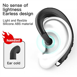 GUPBOO Casque Bluetooth à conduction osseuse Portable universel unidirectionnel mains libres sans fil suspendu casque Mobile Tele 