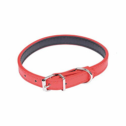 Paris Prix Collier pour Chien Design Uni 30cm Rouge