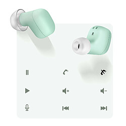 Acheter Écouteurs sans fil Bluetooth 5.3 So Seven Vert design Ultra Compact