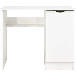 Leomark Bureau blanc avec étagère ROMA