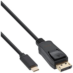 Câble d'affichage USB InLine®, USB Type-C mâle vers DisplayPort mâle (mode alternatif DP), 4K2K, noir, 1 m