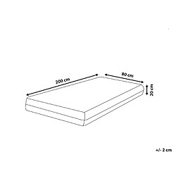 Avis Beliani Matelas à mémoire de forme équilibré 80 x 200 cm GLEE