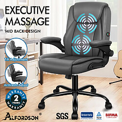 ALFORDSON Chaise de Bureau de Massage Siège de Jeu Pour Ordinateur de Direction