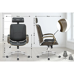 Non Chaise de bureau Dayton gris