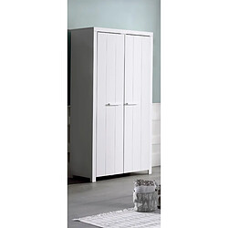 Acheter Vipack ERIK Armoire 2 portes en bois laqué blanc Longueur 100cm