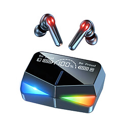 Universal Écouteurs sans fil Écouteurs stéréo Bluetooth Compatible 2000mAh Boîte de recharge Gaming Touch Bouchons d'oreille Bouchons d'oreille avec microphone |(Le noir)