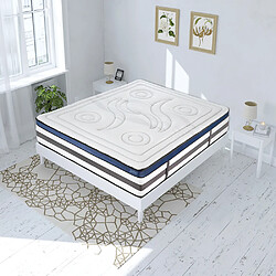 MAISON AUBERTIN Matelas Mémoire 30cm + Sommier Blanc 140x190