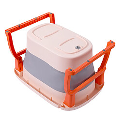 Avis IKIDO Grande baignoire pliable ultra compact, baignoire enfant en plastique avec bouchon de vidange, pieds pliable, antidérapant et facile à ranger (orange)