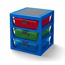 LEGO Étagère de Rangement 3 Tiroirs Bleu Taille Unique