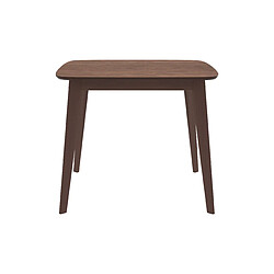 Avis Rendez Vous Deco Table carrée Julio 4 personnes en bois foncé 90 cm