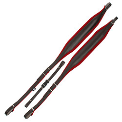 Alpenklang sangles accordéon taille standard pour accordéon basses 96/120 - rouge/brun