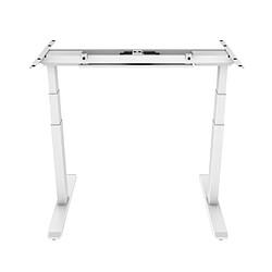 Acheter Kimex Pied de bureau motorisé assis-debout, Hauteur 62- 128 cm, Blanc - Connecté