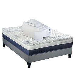 Bellecour Pack Castellane Pack Prêt à dormir CASTELLANE 160x200 cm | Matelas Mémoire de forme + Sommier + Accessoires