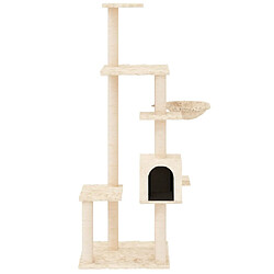 Avis Arbre à chat avec griffoirs,niche pour chat en sisal Crème 142 cm -MN99429