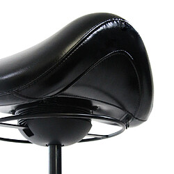 Selle tabouret / chaise ORTHO SIT simili cuir noir hjh OFFICE