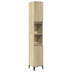 vidaXL Armoire salle de bain chêne sonoma 30x30x190 cm