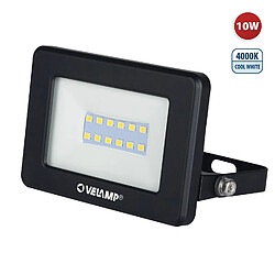 VELAMP PADLIGHT5, projecteur LED SMD 10W IP65, noir 4000K