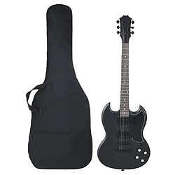 vidaXL Guitare électrique pour débutants avec sac noir 4/4 39" 