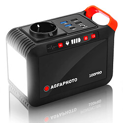 Agfa Photo AgfaPhoto Power Station PS100PRO - Station d'Alimentation Portable 88,8Wh 230V/50Hz Version 16 Type F - Noir