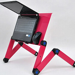 Universal Ordinateur portable Computer Computer Computer Table de table pliante table de table pliante table Table de table Pierre BIURKO TAFEL | Bureaux d'ordinateur portable (rose) 